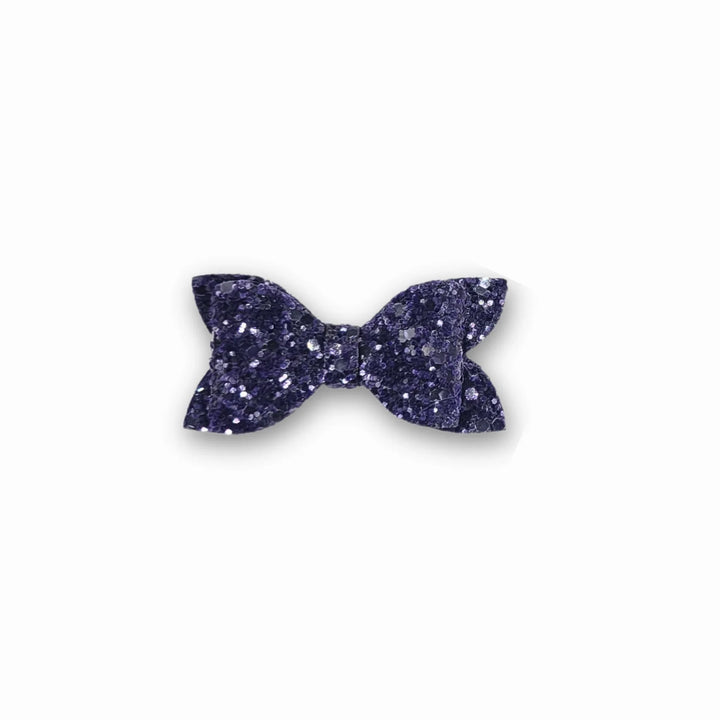 Luna | Purple Glitter Hair Bow