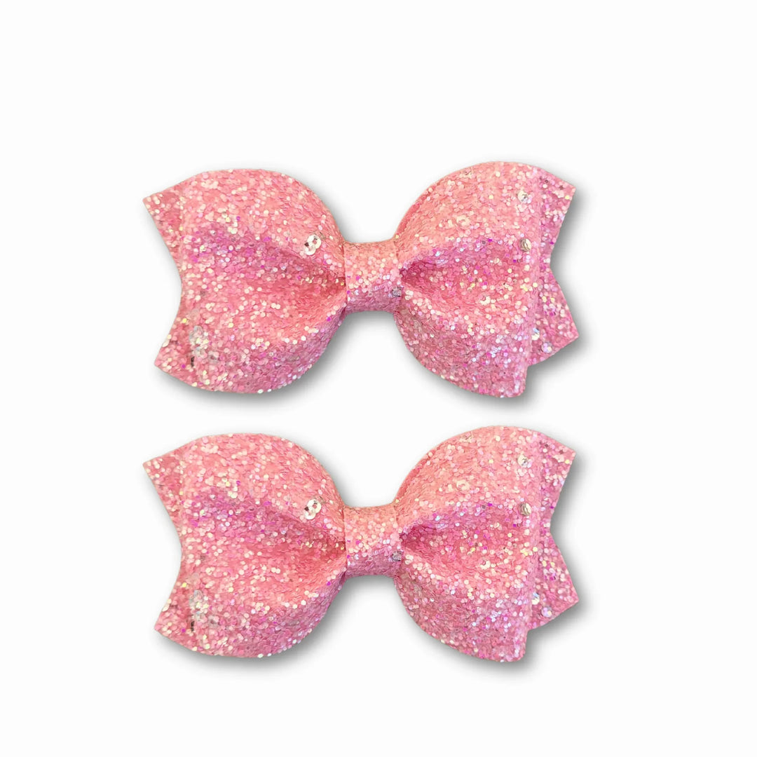 Pinch | Pink Glitter Hair Bow