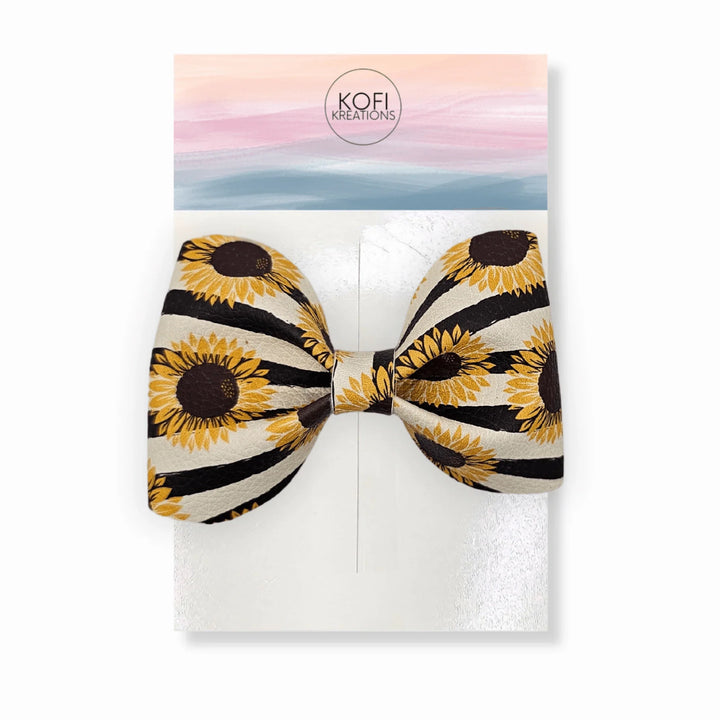 Sunflower Pinch Hair Bow
