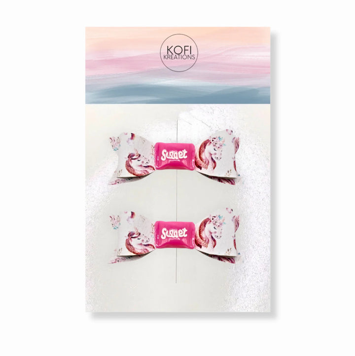 Pony Livi Hair Bow Clips