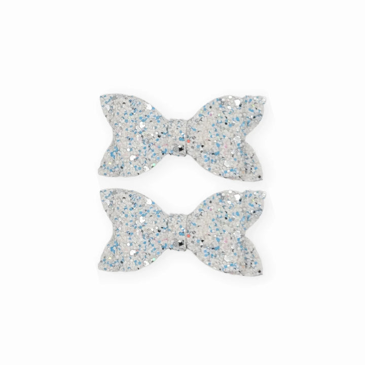 Luna | Frost Glitter Hair Bow