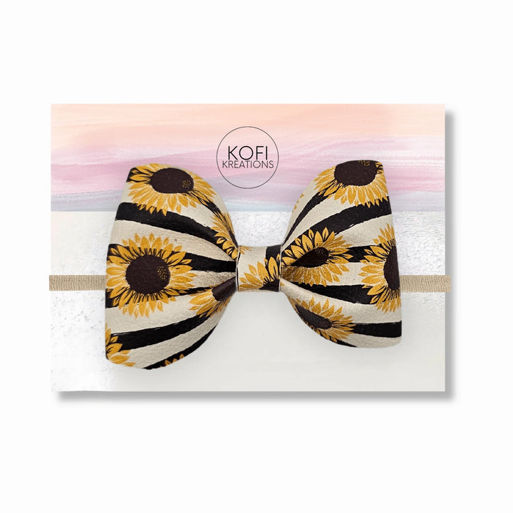 Sunflower Pinch Hair Bow