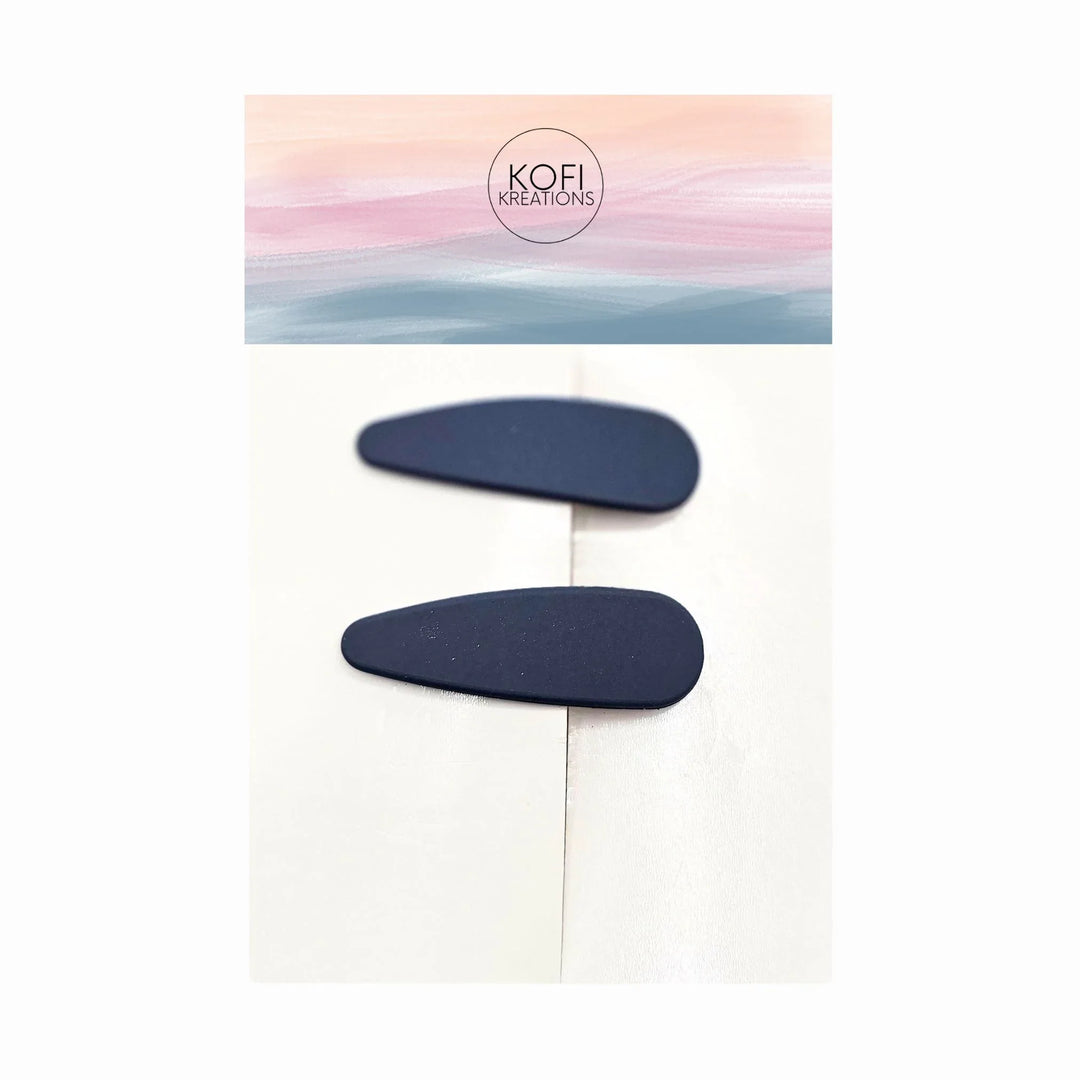 Oval Snap Hair Clips