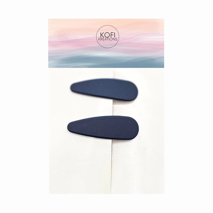 Oval Snap Hair Clips