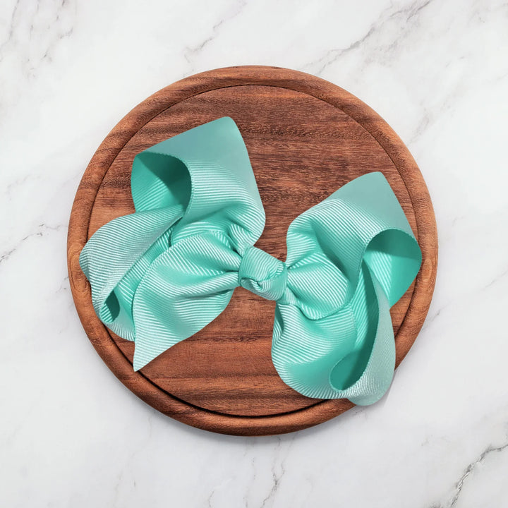 Aqua | Grosgrain Ribbon Hair Bow