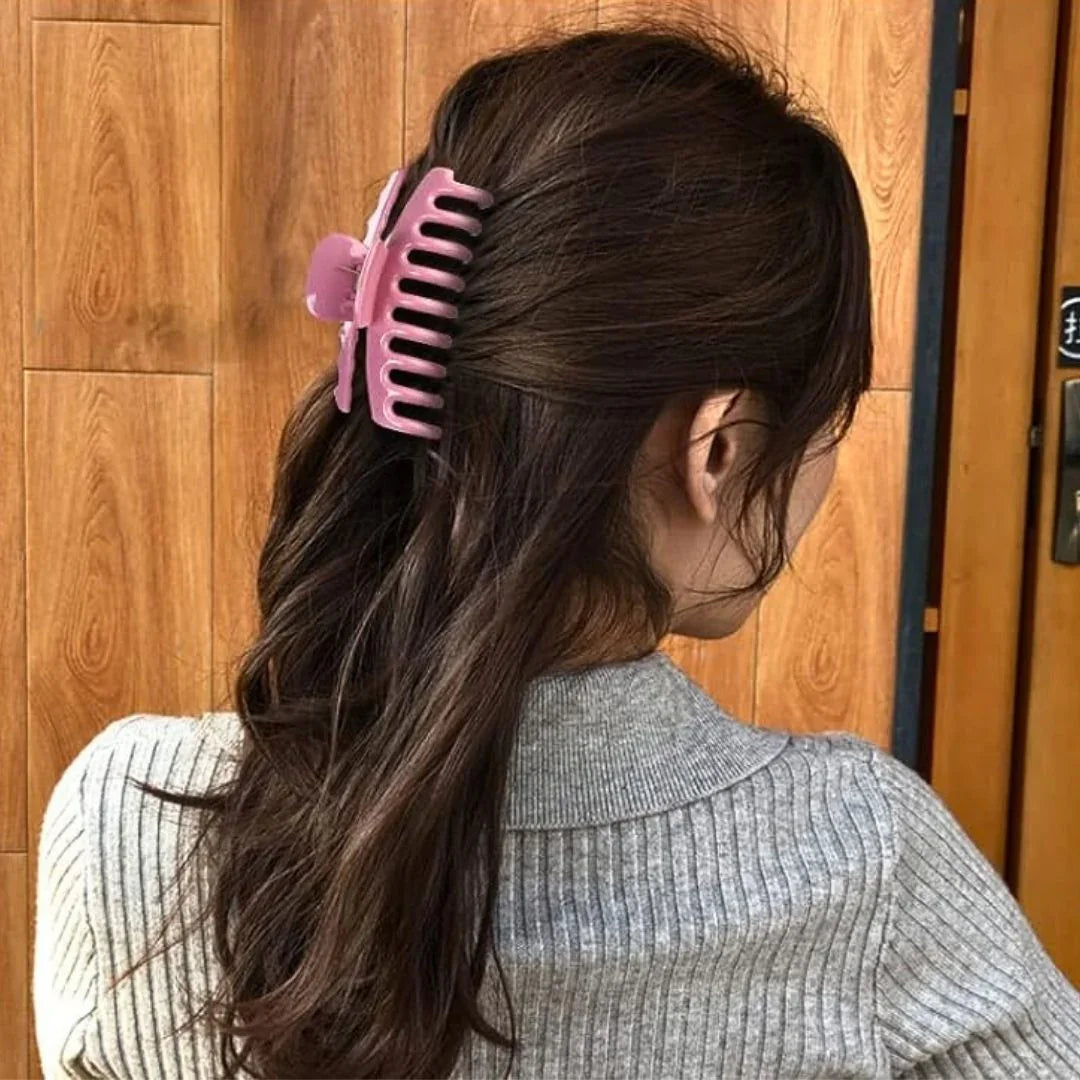 Purple Matte Hair Claw Clip