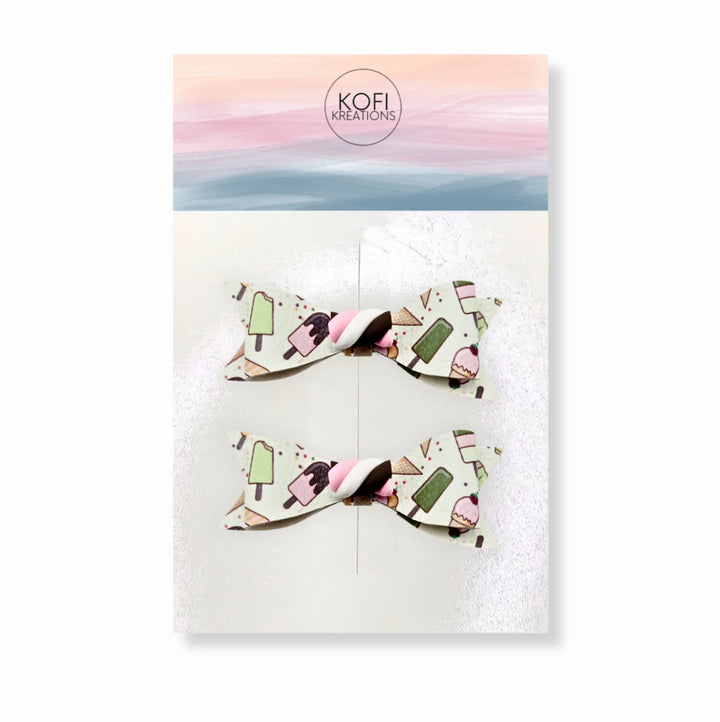 Ice Cream Livi Hair Bows