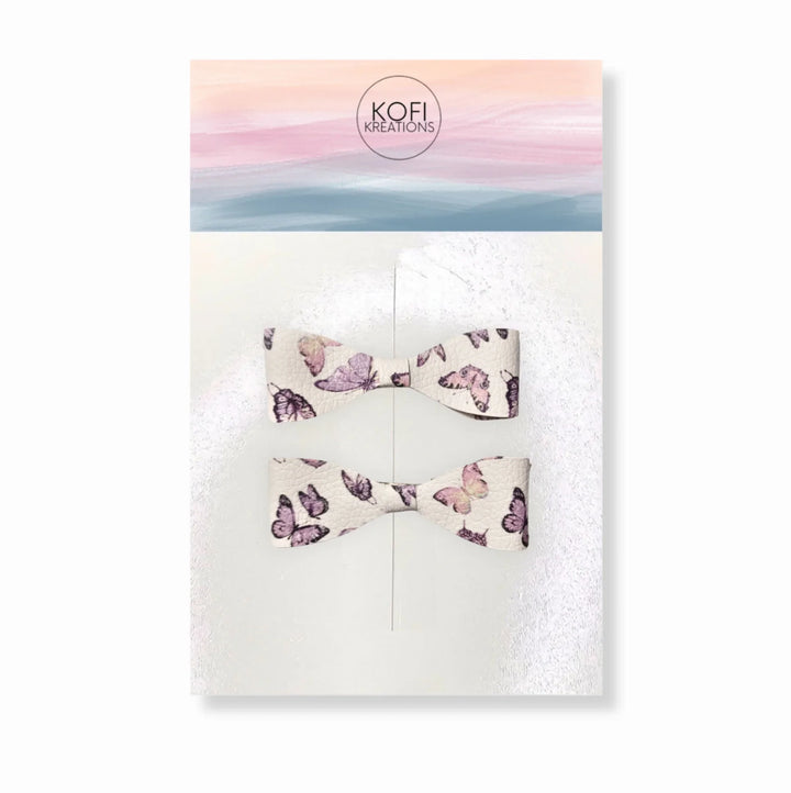 Purple Butterfly Livi Hair Bows
