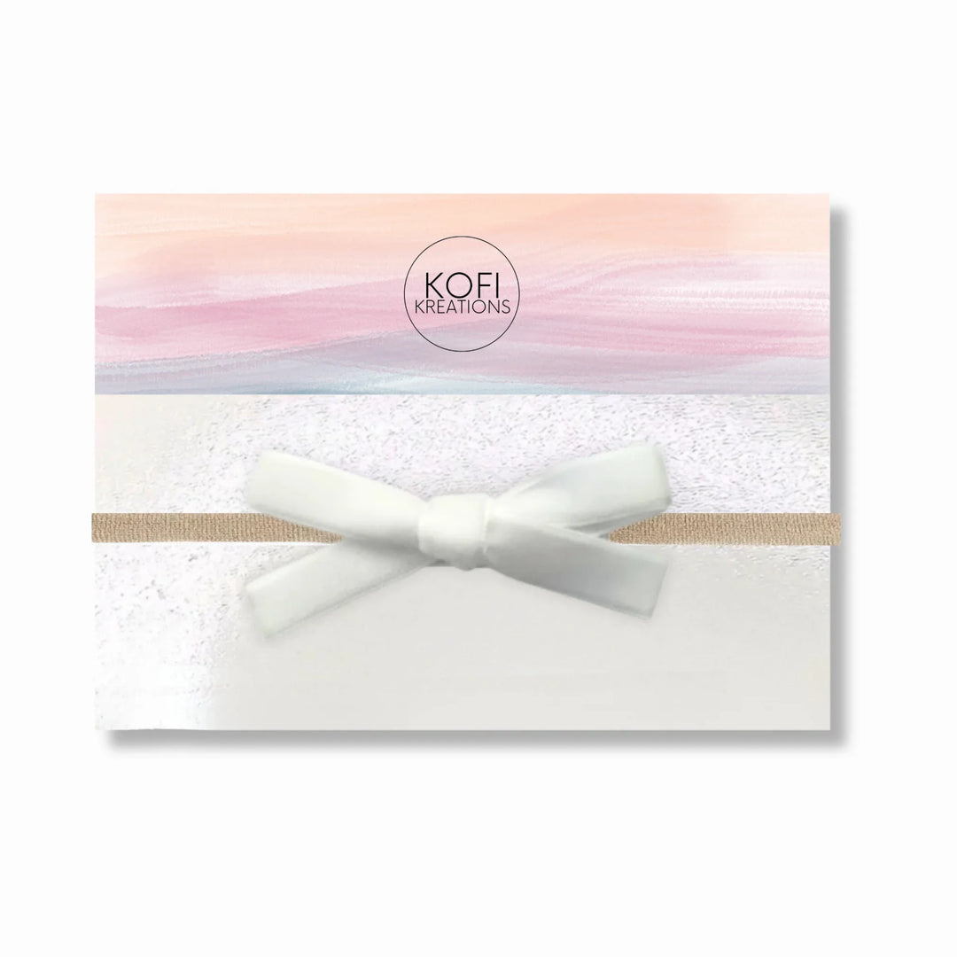 Small Velvet Bow Headband