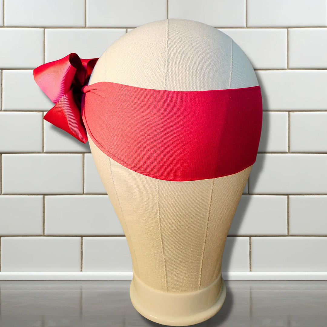 Red Turban Bow Headband