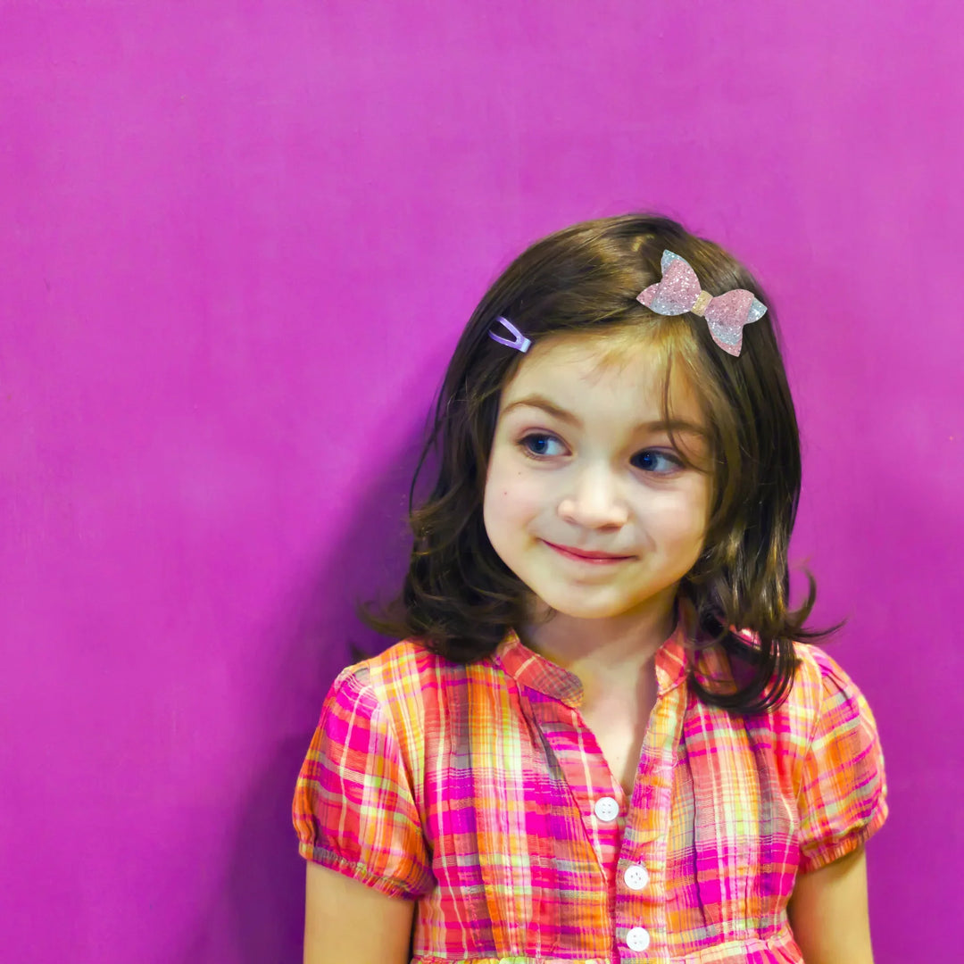 Luna | Rainbow Glitter Hair Bow