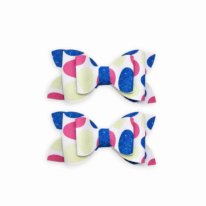 Luna | Eggstravagant Faux Leather Hair Bow