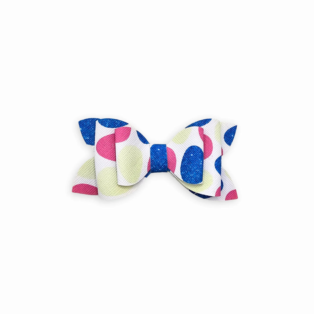 Luna | Eggstravagant Faux Leather Hair Bow