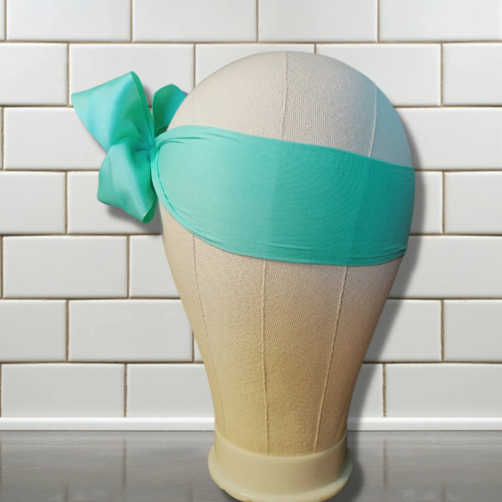 Sea Green Turban Bow Headband