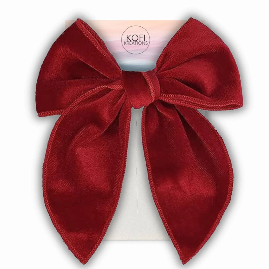 Serged Fable | Velvet Hair Bows