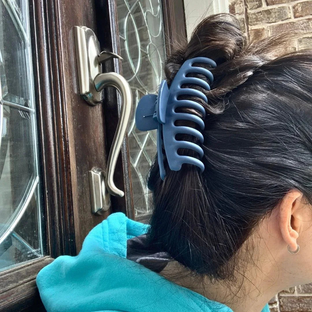 Purple Matte Hair Claw Clip
