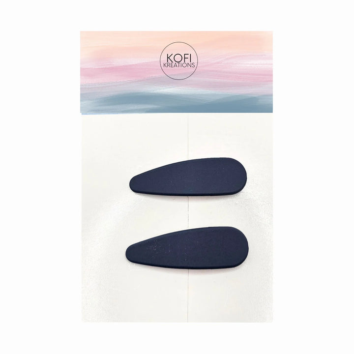 Oval Snap Hair Clips