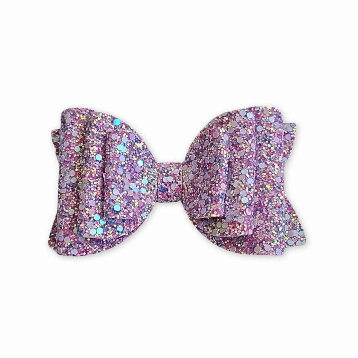 Violet | Josie Glitter Hair Bow