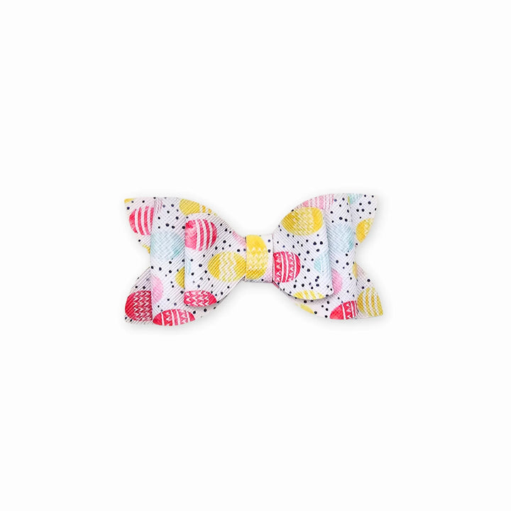 Luna | Pastel Egg Faux Leather Hair Bow