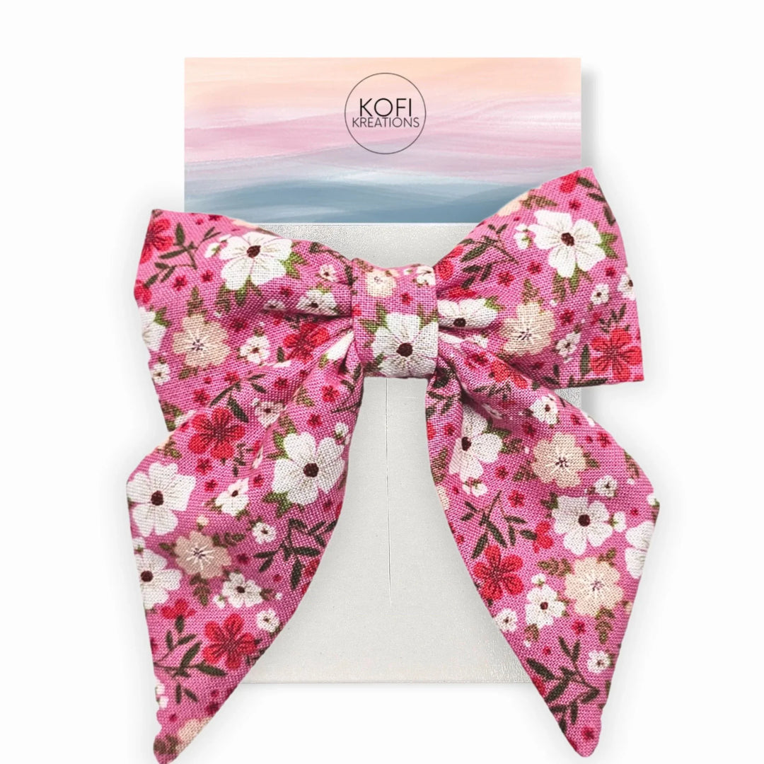 Blush Petals - Sailor Hair Bow