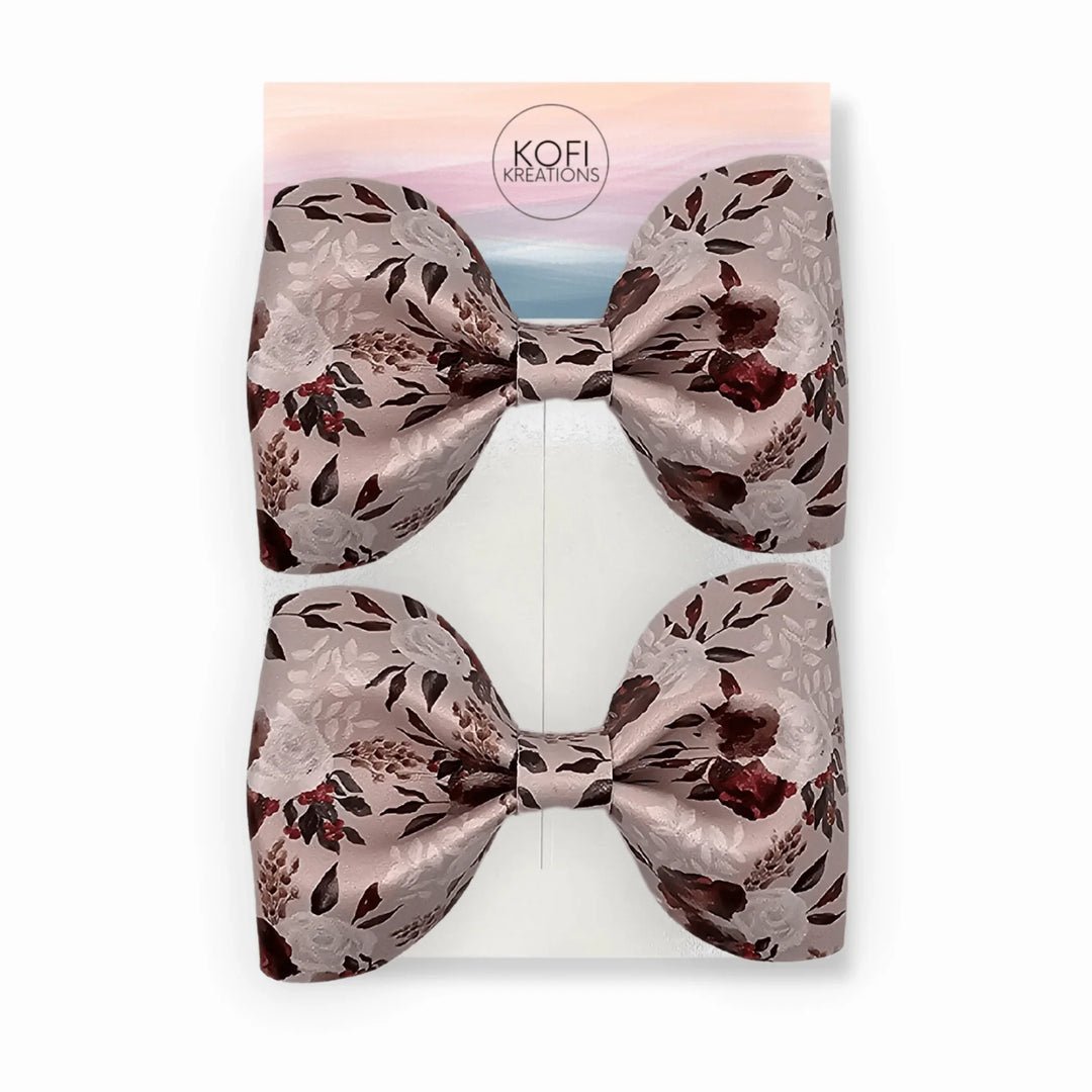 Blossom Rose Pinch Flower Hair Bow