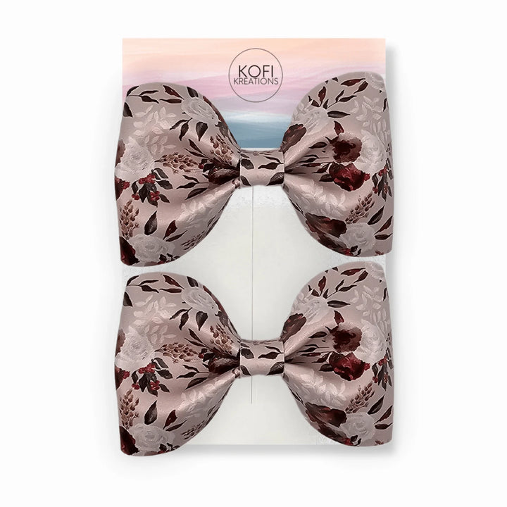 Blossom Rose Pinch Flower Hair Bow