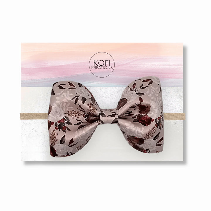 Blossom Rose Pinch Flower Hair Bow