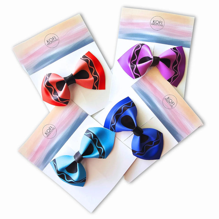 Crayon | Faux Leather Hair Bows