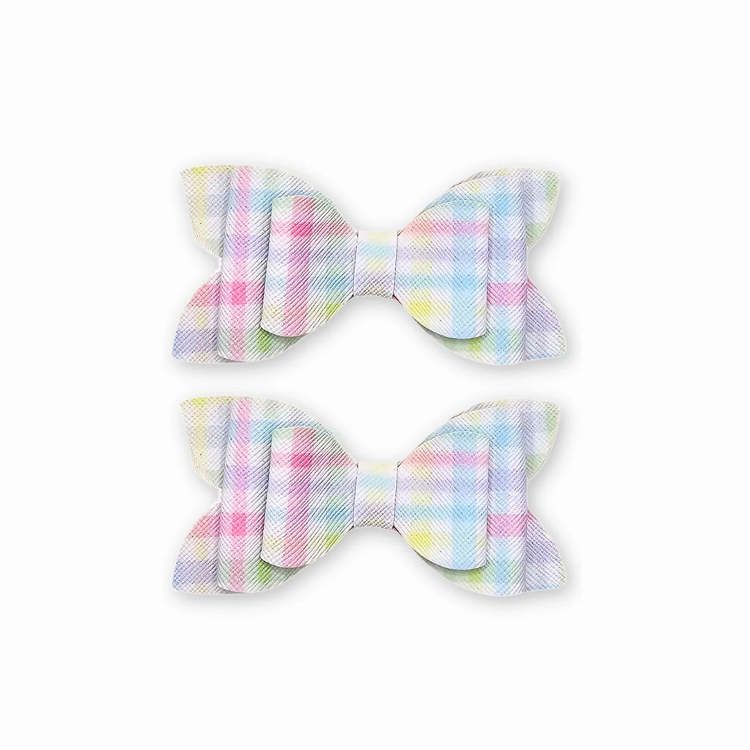 Luna | Springtime Faux Leather Hair Bow