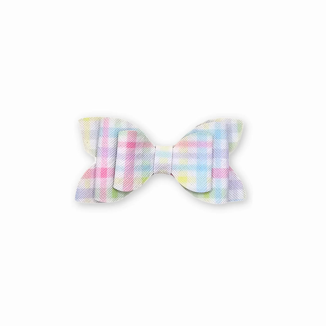 Luna | Springtime Faux Leather Hair Bow