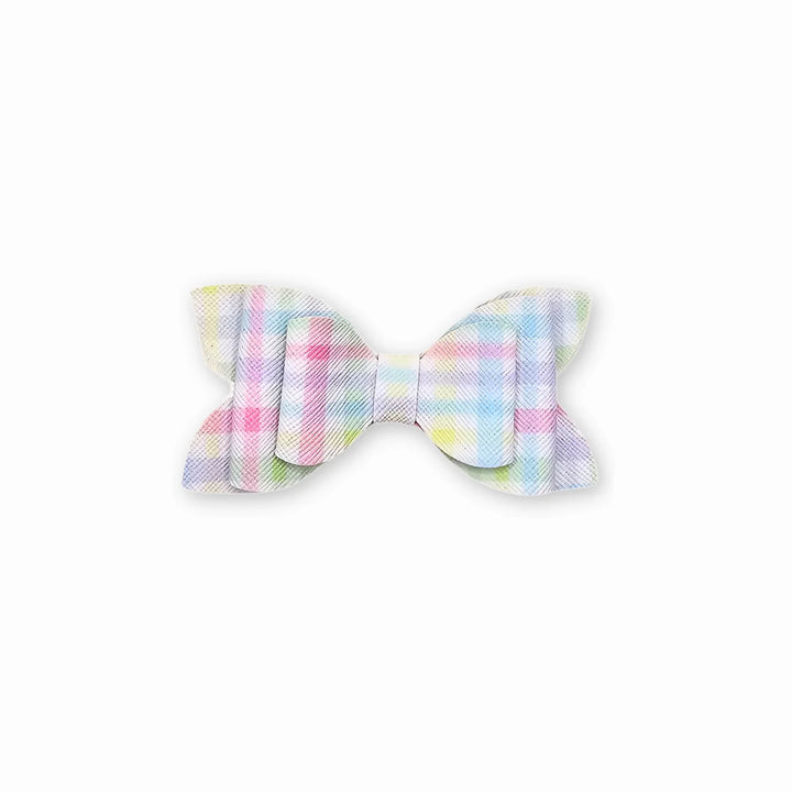 Luna | Springtime Faux Leather Hair Bow