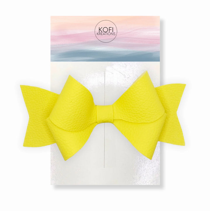 Yellow Persephone Hair Bow
