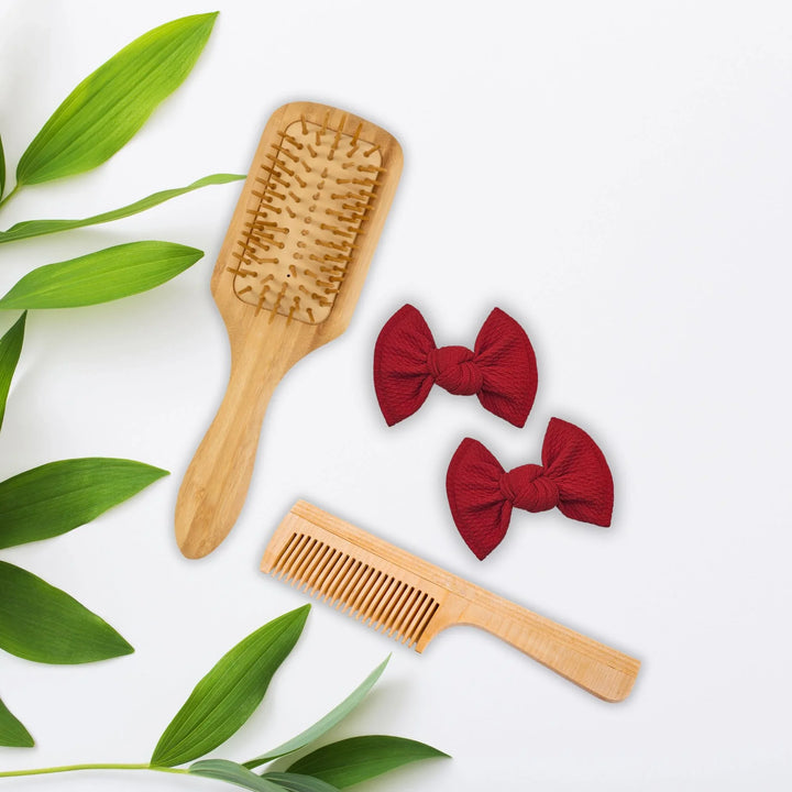 Red | Knot Hair Bows