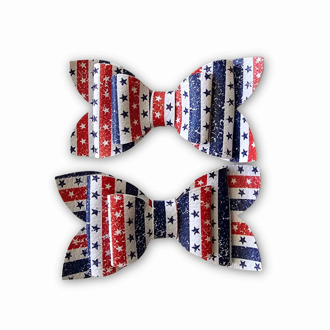 Luna | Starry Whim Faux Leather Hair Bows