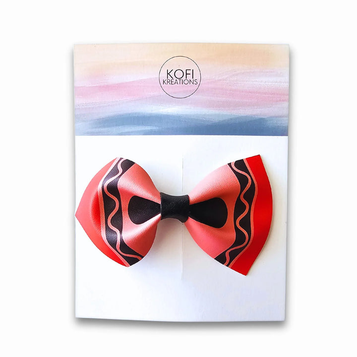 Crayon | Faux Leather Hair Bows