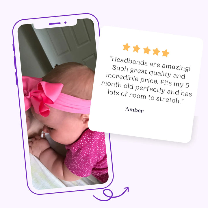 Gray Turban Bow Headband