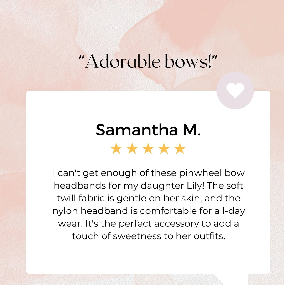 Cream Pinwheel Headband