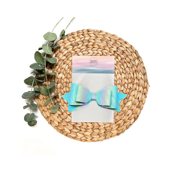 Aqua | Blue Mermaid Pepperdine Hair Bow
