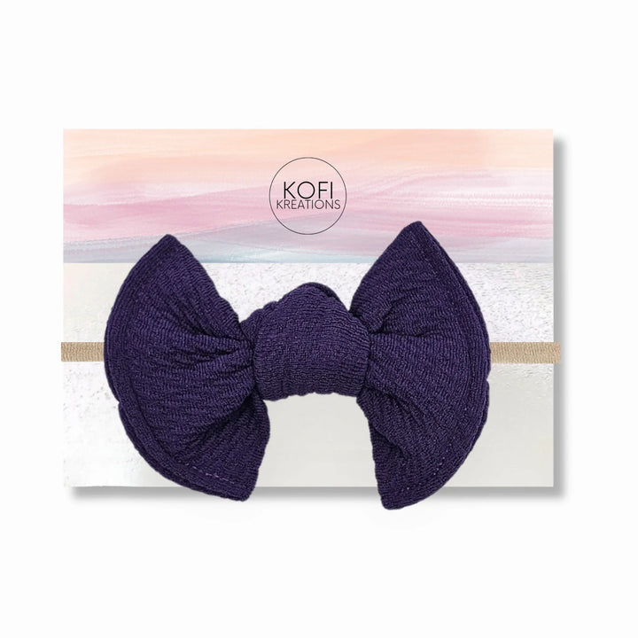 Purple | Knot Hair Bows