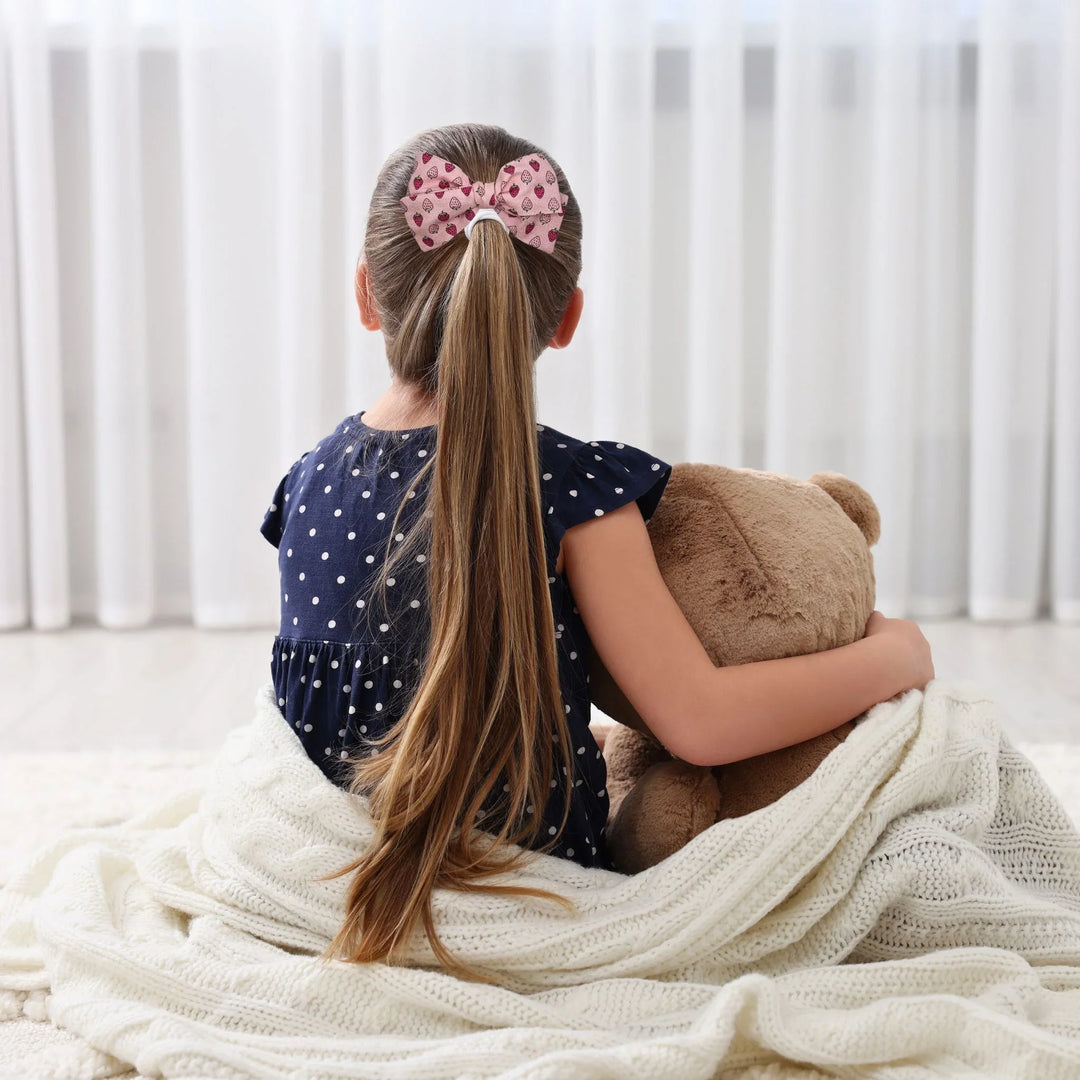 Audrey | Strawberry Hand-Tied Hair Bow