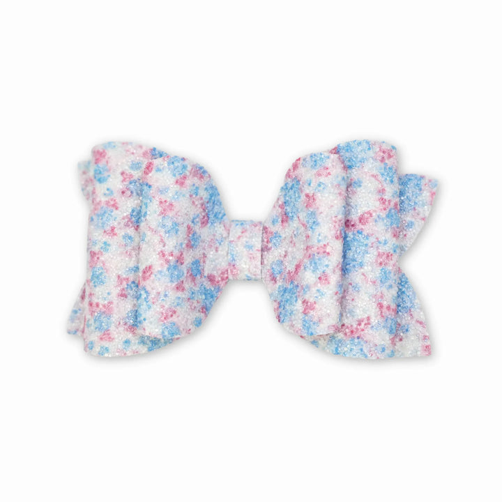 Blue Flower | Josie Glitter Hair Bow