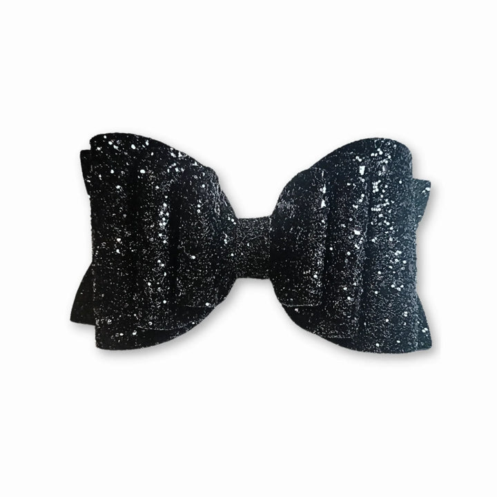 Black | Josie Glitter Hair Bow