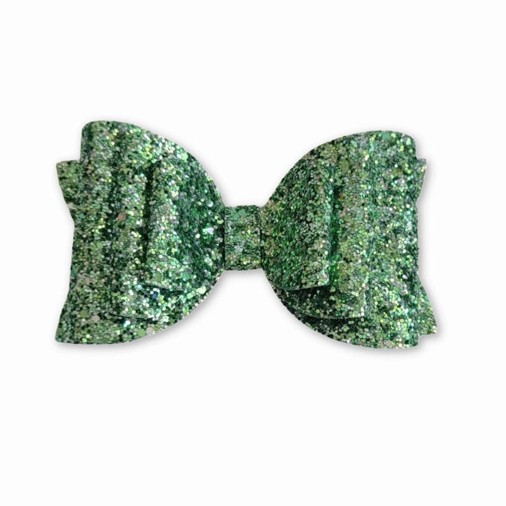 Green | Josie Glitter Hair Bow