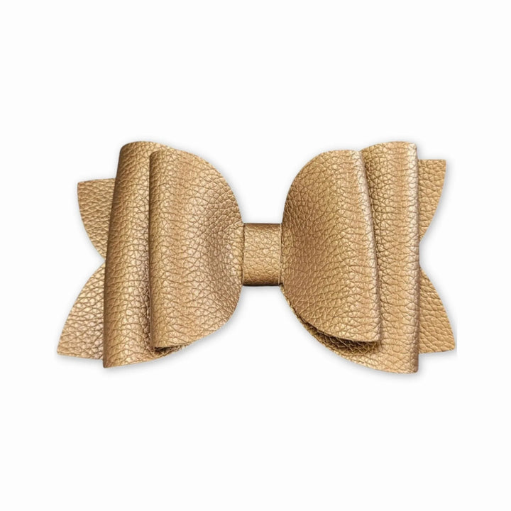 Josie | Copper Faux Leather Hair Bow