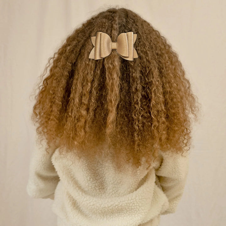 Josie | Copper Faux Leather Hair Bow