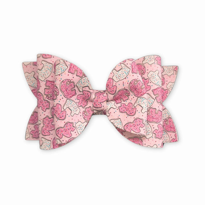 Josie | Animal Cracker Faux Leather Hair Bow