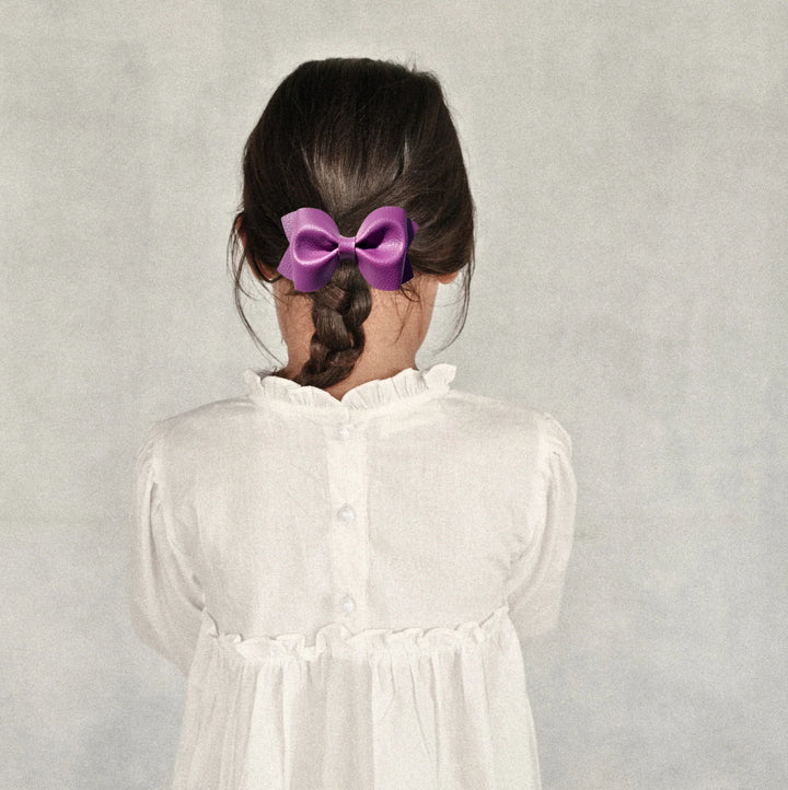 Purple Pinch Hair Bow