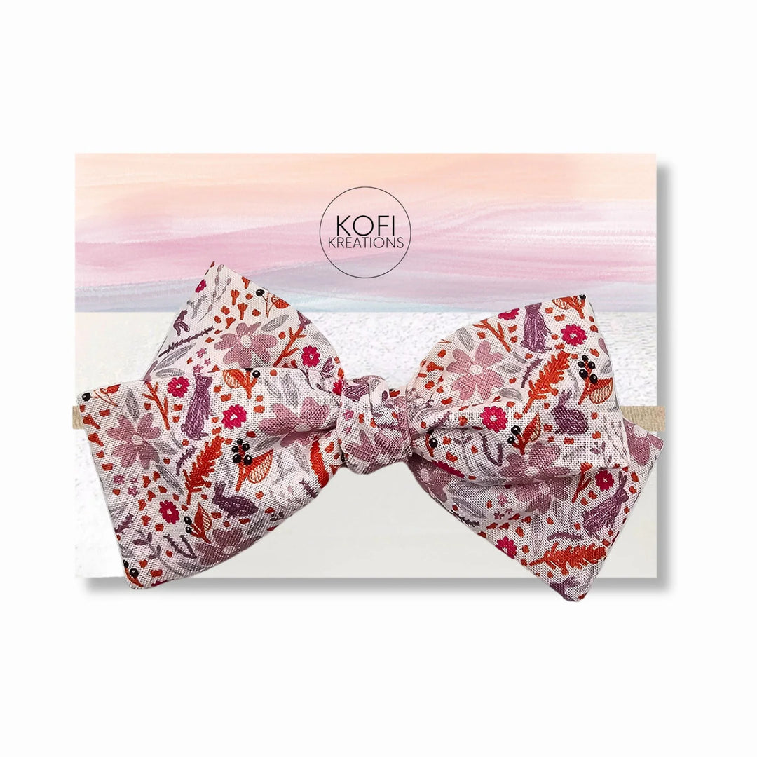 Audrey | Poppy Hand-Tied Hair Bow