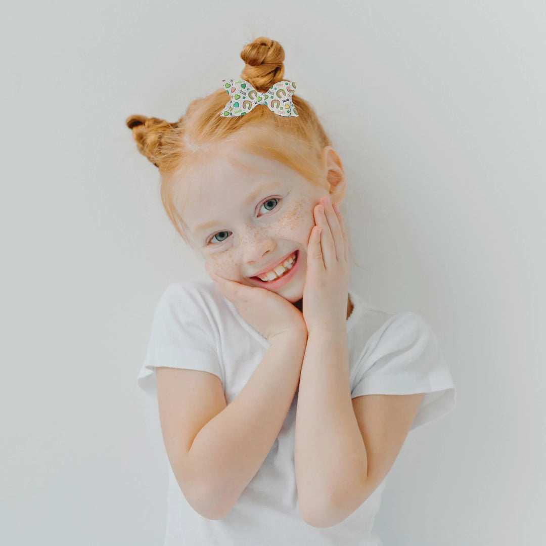 Luna | Leprechaun Luxe Faux Leather Hair Bows