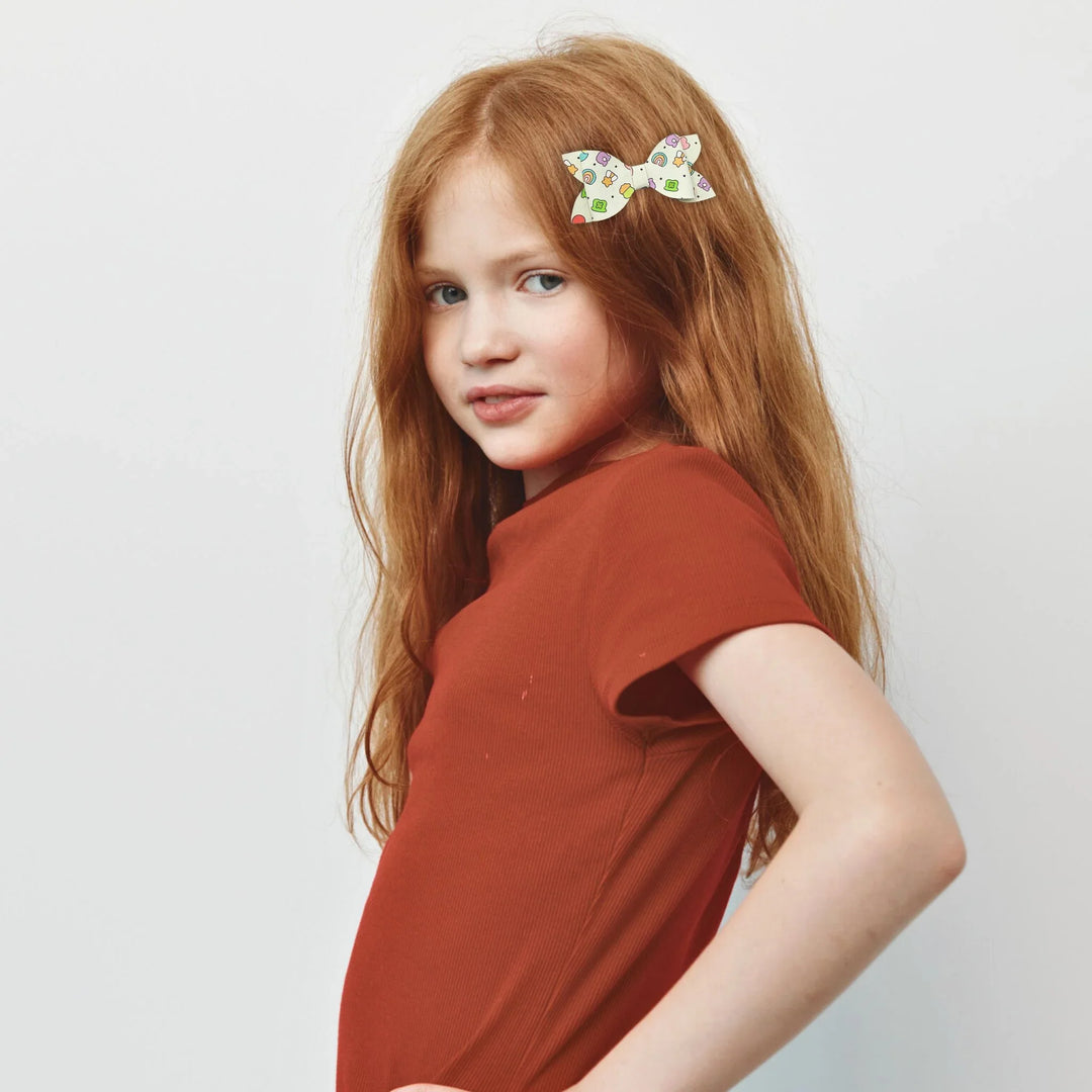 Luna | Magical Charm Faux Leather Hair Bows